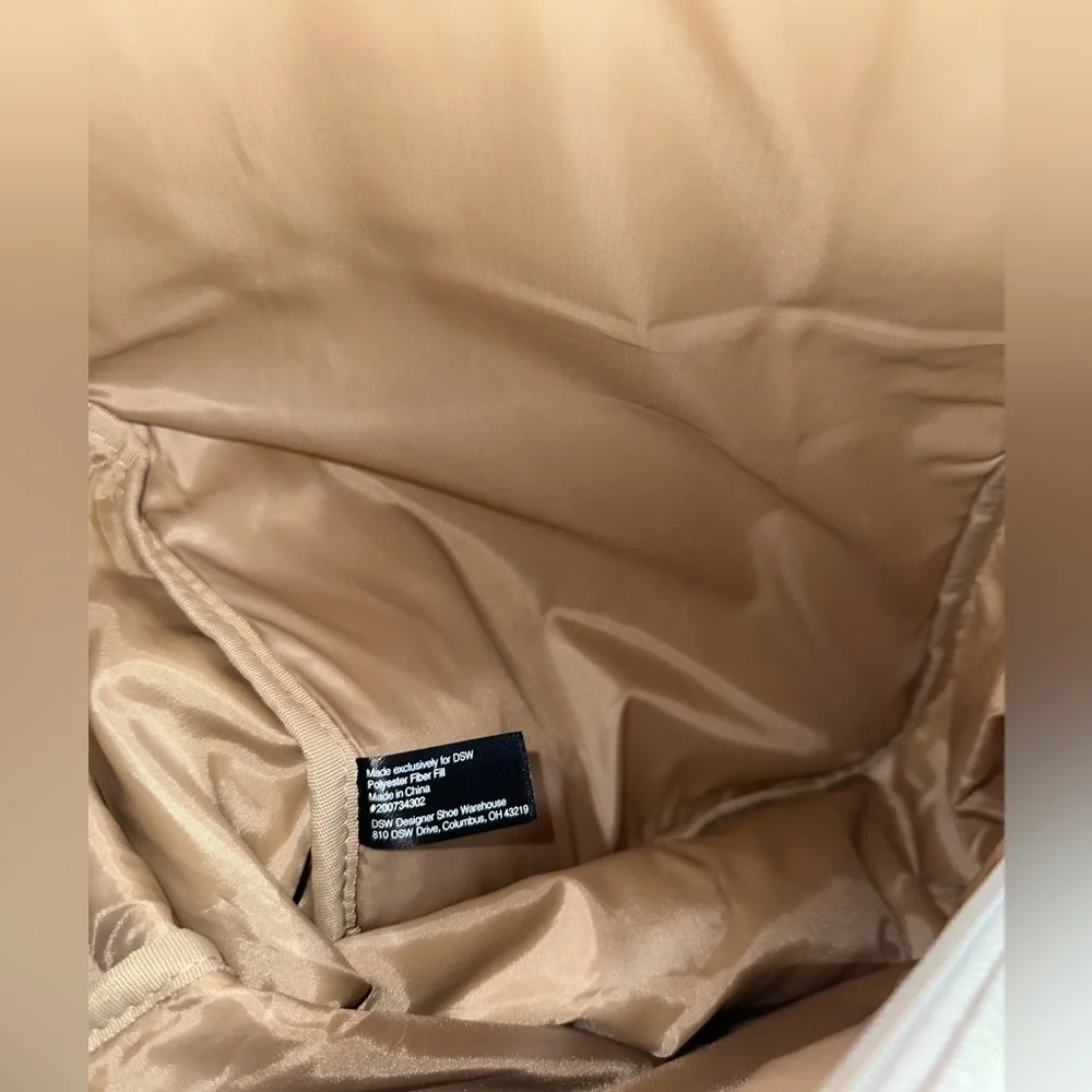 DSW Exclusive tan/beige backpack - Picture 4 of 6